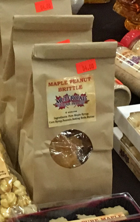 bag of maple peanut brittle